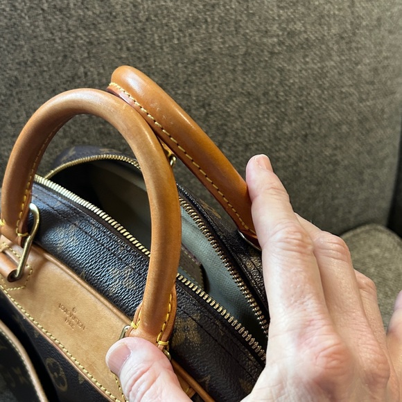 Louis Vuitton Brown and Tan Monogram Satchel - Picture 10 of 11